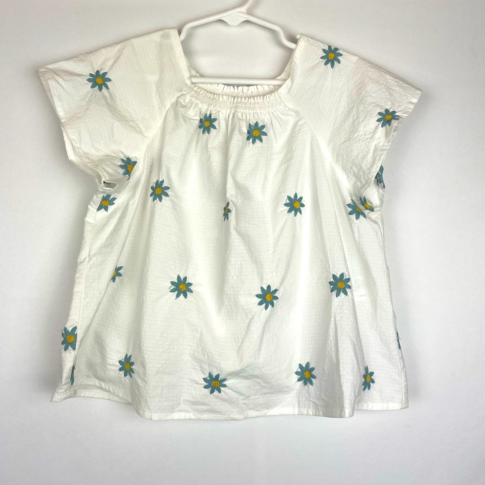 Zara Kids White Floral Top 3-4 Yrs